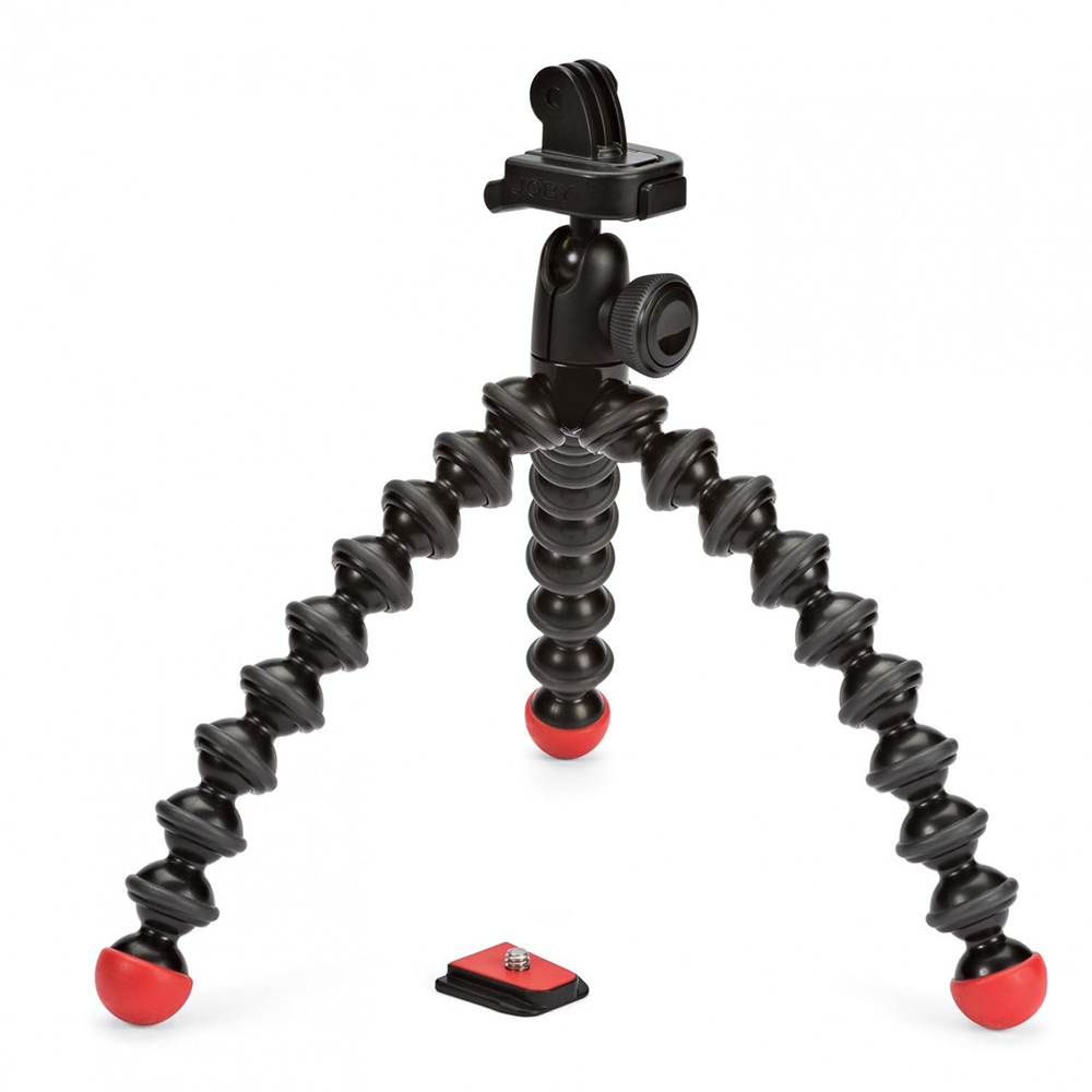 Joby GorillaPod для фото и GoPro камер - GorillaPod Action Tripod with  Mount for GoPro (черный/красный) купить в Фото Про Центр